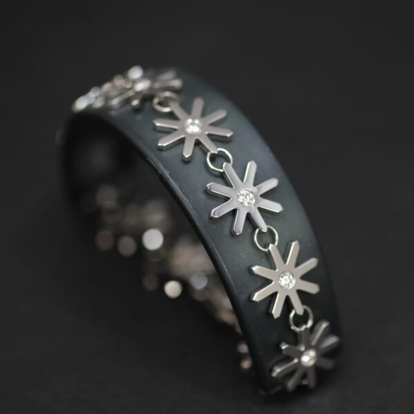 Diamond snowflake geometric star bracelet, wow