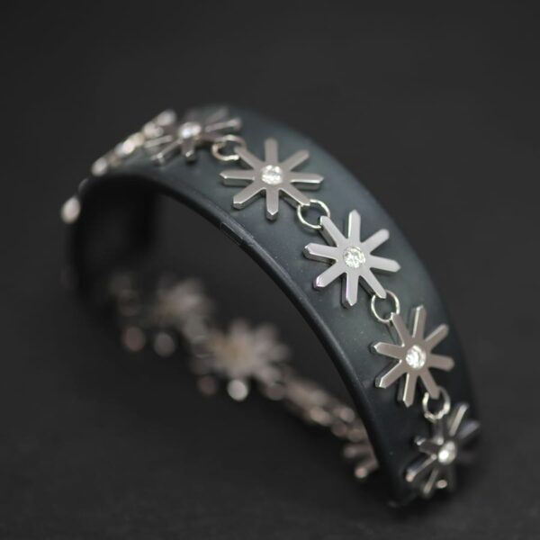 Diamond snowflake geometric star bracelet, wow